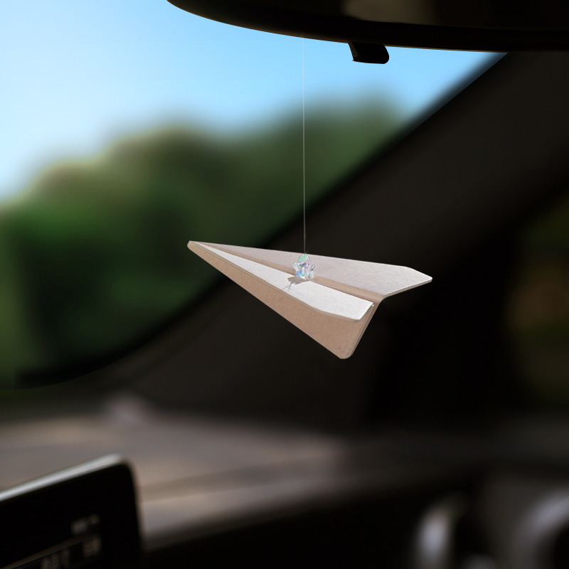 Car Accessories Mirror Hanging - Paper Plane Scent Diffuser Aromatic Car