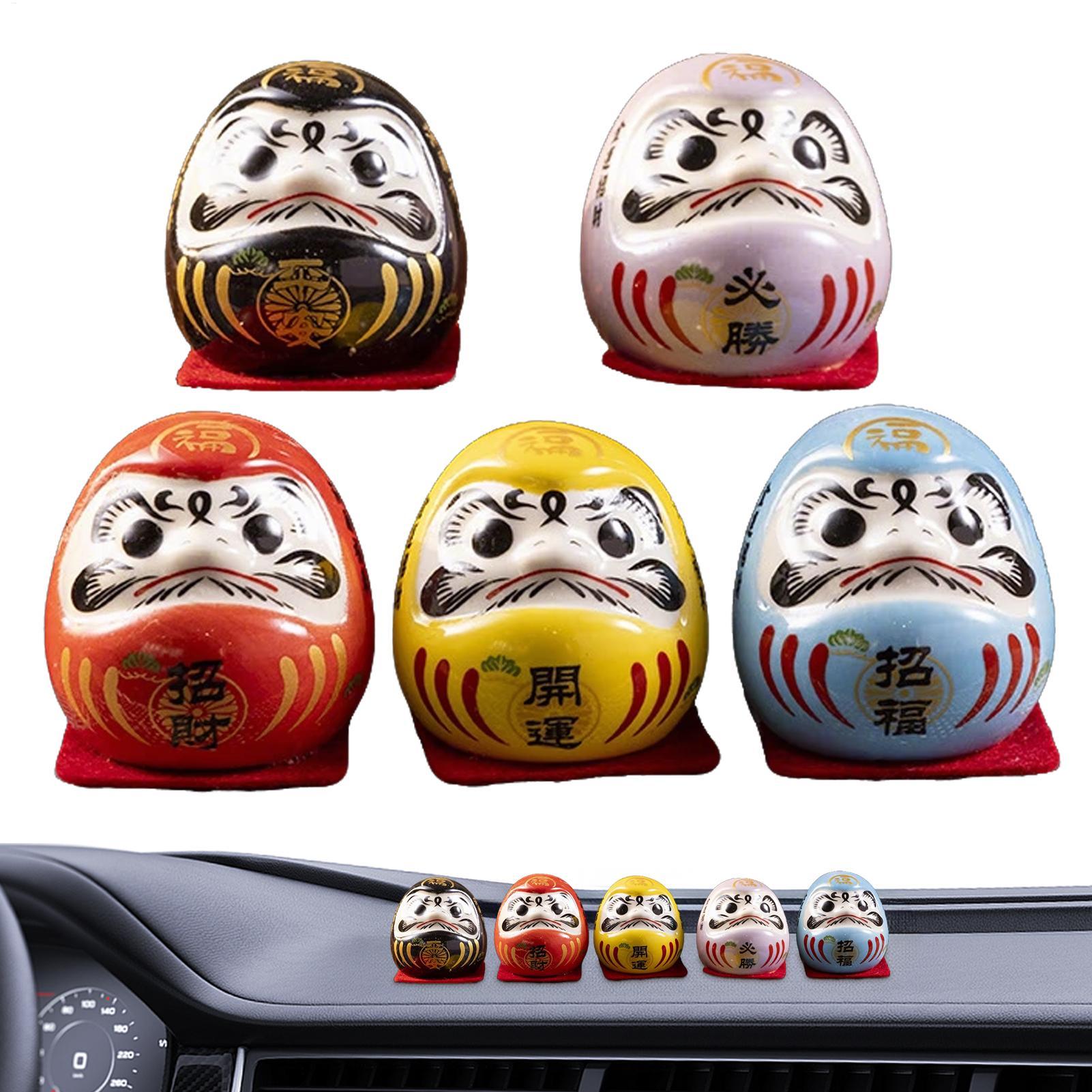 Car Accessories Oman - Japanese Ceramics Daruma Doll Mini Daruma