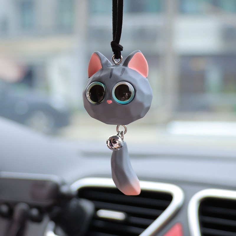 Car Accessories Mirror Hanging - New Bell Fox Pendant Car Rearview