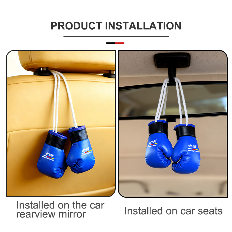 For Honda Car Boxing Gloves Re - огляд і ціна Car Accessories Mirror Hanging