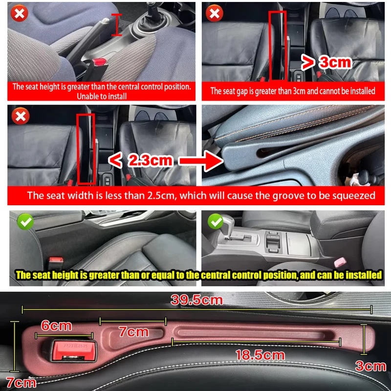 Car Seat Gap Filler Leak Proof - огляд і ціна Car Accessories Phone Holder