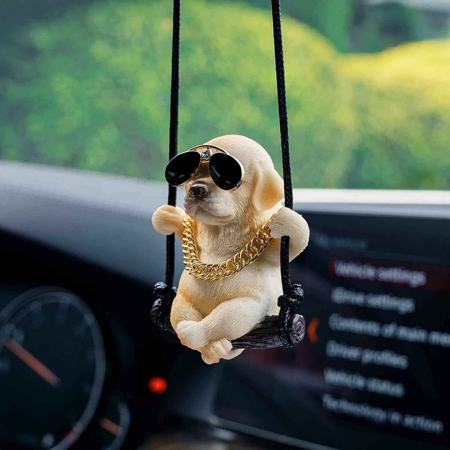 Labrador Retriever Car Mirror  - огляд і ціна Car Accessories Mirror Hanging