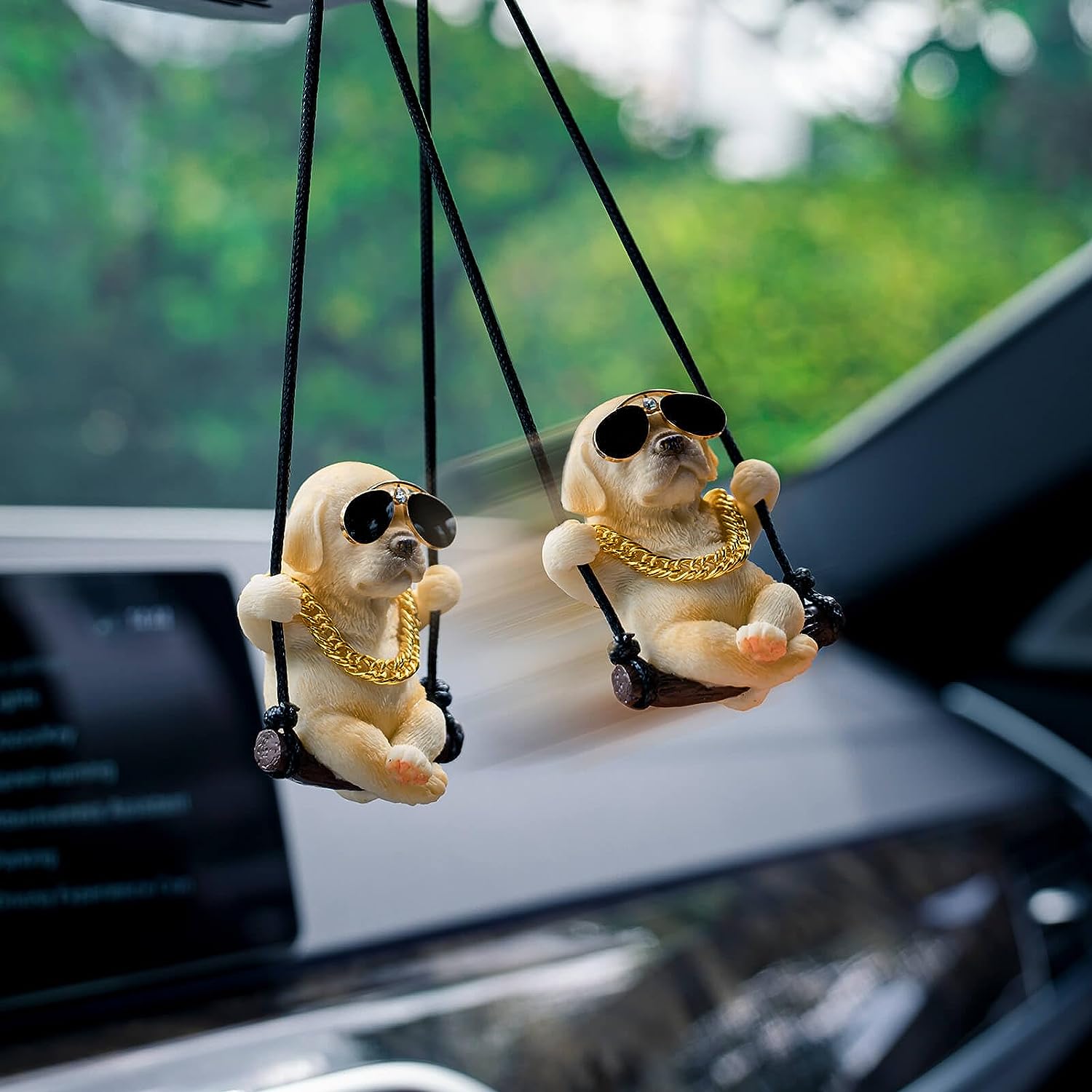 Labrador Retriever Car Mirror  - огляд і ціна Car Accessories Mirror Hanging