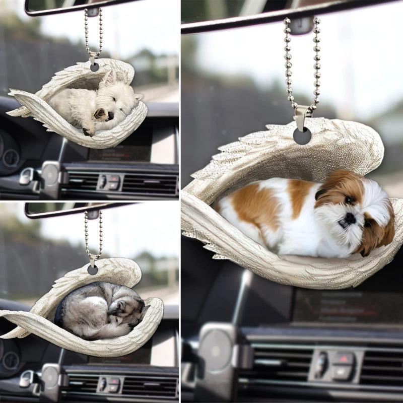 1*Creative Sleeping Angel Wing - огляд і ціна Car Accessories Mirror Hanging