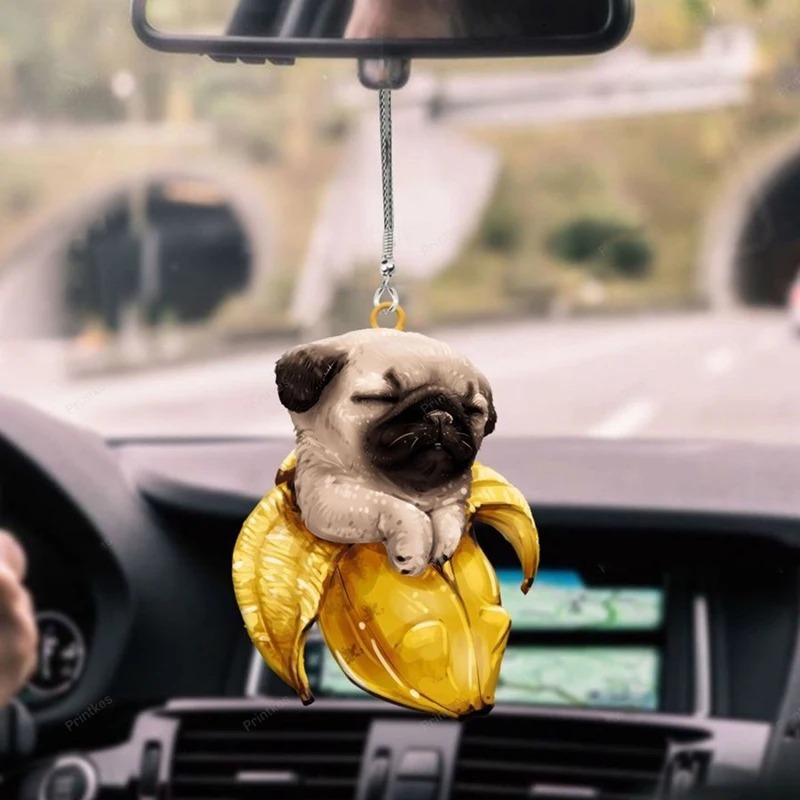 Car Pendant Mini Cat Dog Hangi - огляд і ціна Car Accessories Mirror Hanging