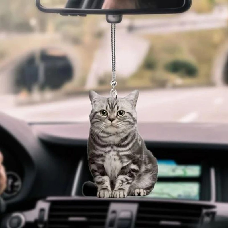 Car Pendant Mini Cat Dog Hangi - огляд і ціна Car Accessories Mirror Hanging
