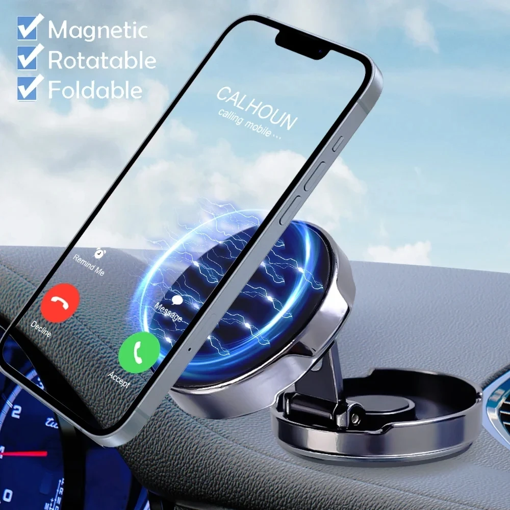 Round Folding Magnetic Car Hol - огляд і ціна Car Accessories Phone Holder