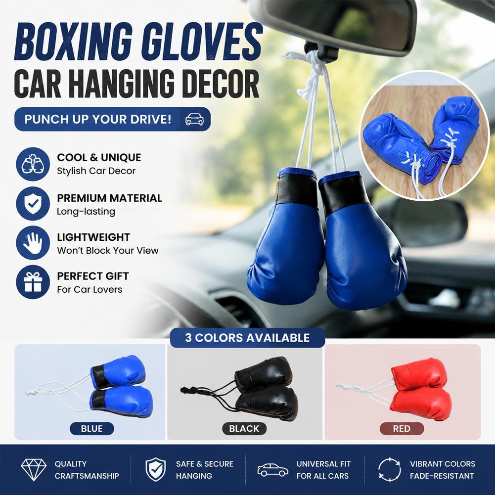 Mini Boxing Gloves Car Rearvie - огляд і ціна Car Accessories Mirror Hanging