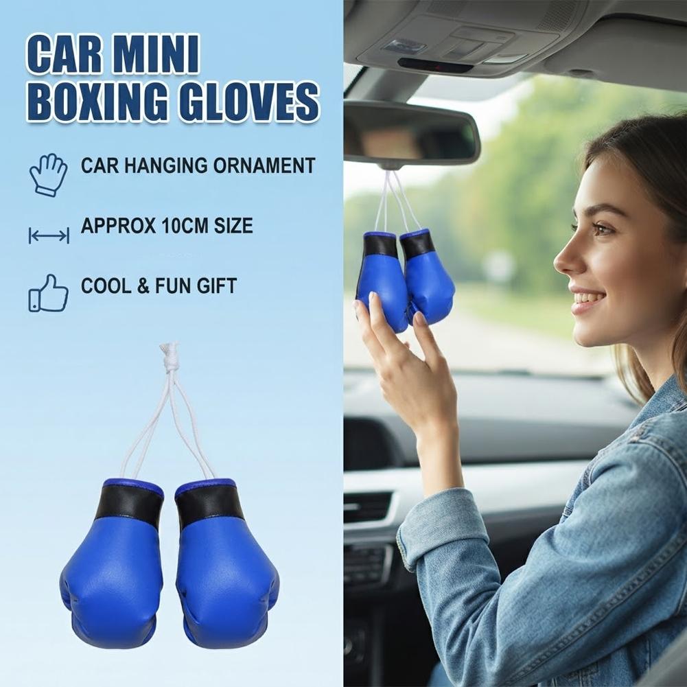 Mini Boxing Gloves Car Rearvie - огляд і ціна Car Accessories Mirror Hanging