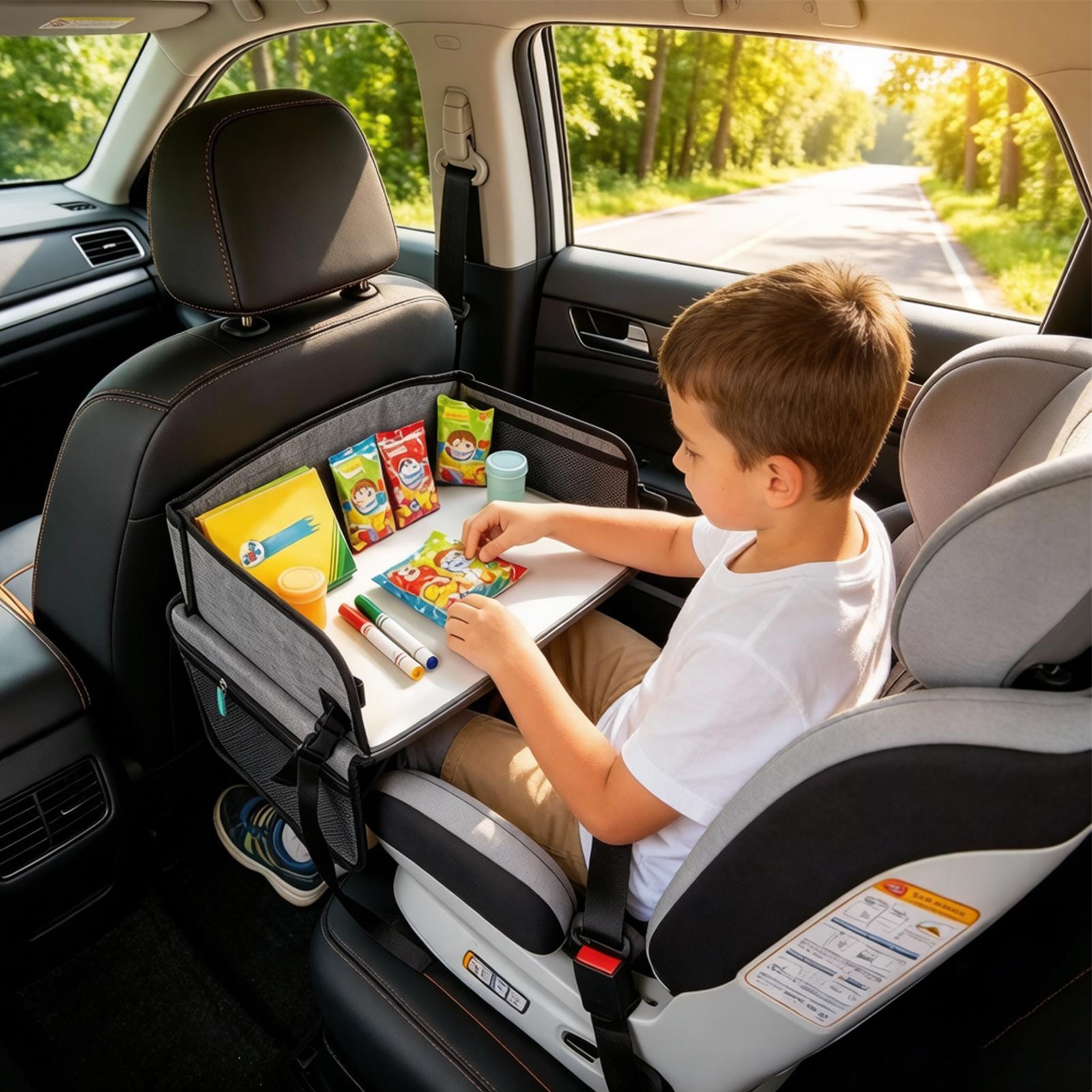 Kids Car Tray With Pocket Fold - огляд і ціна Car Seat Organizer