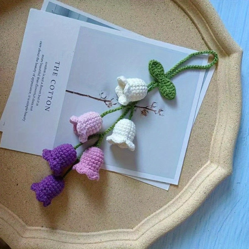 1Pc Bellflower Hand-knitted Ca - огляд і ціна Car Accessories Mirror Hanging