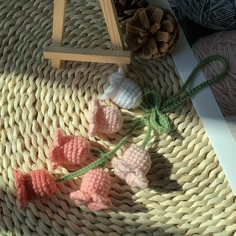 1Pc Bellflower Hand-knitted Ca - огляд і ціна Car Accessories Mirror Hanging
