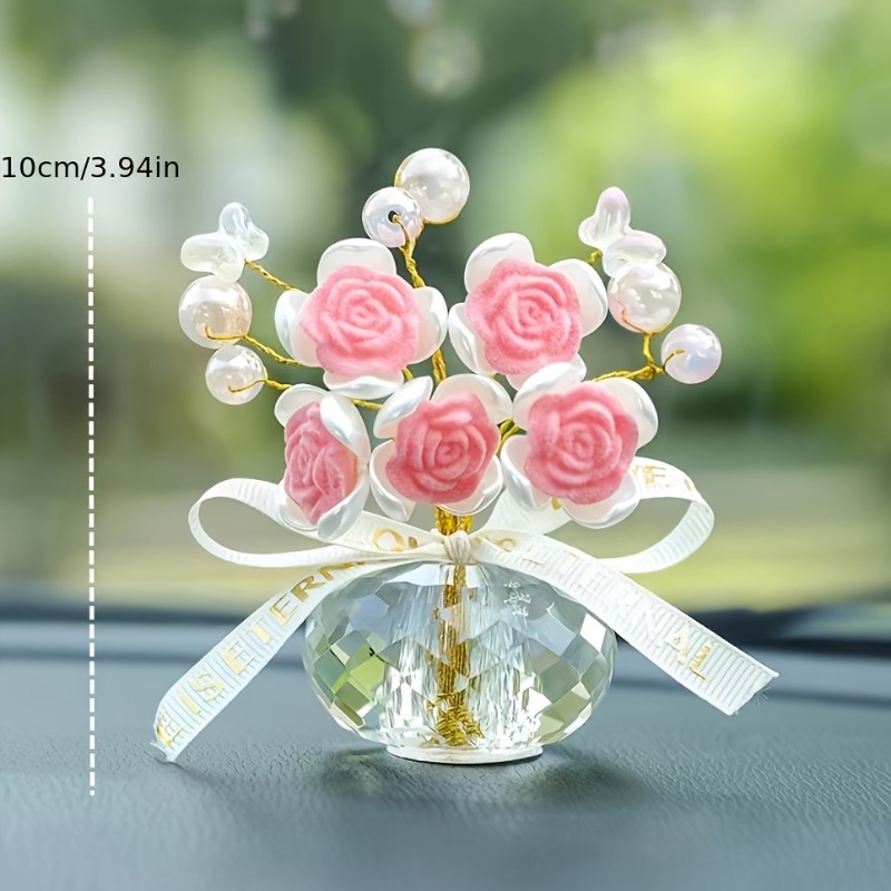 1PC Crystal Glass Rose Dashboa - огляд і ціна Car Accessories Oman