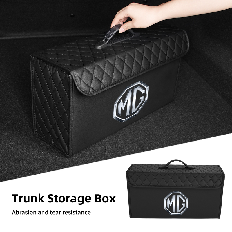 Car Trunk Storage Box Leather  - огляд і ціна Car Seat Organizer