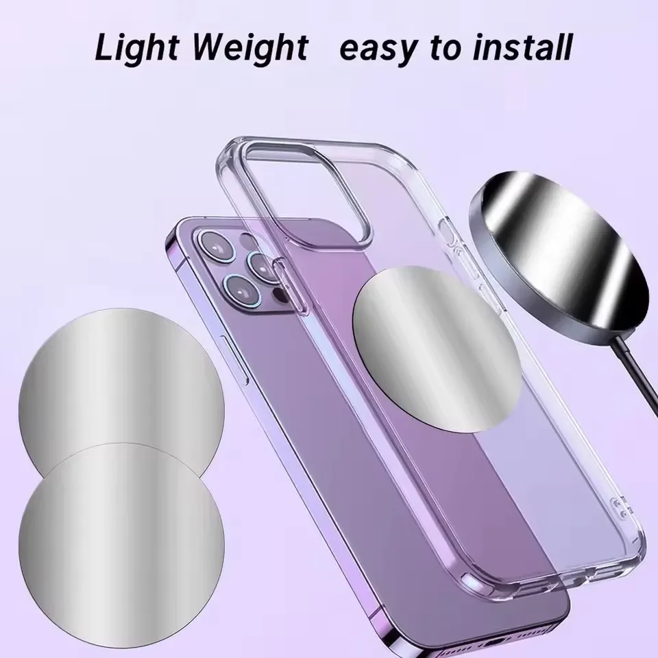 1-5PCS 8CM Magnetic Metal Plat - огляд і ціна Car Accessories Phone Holder