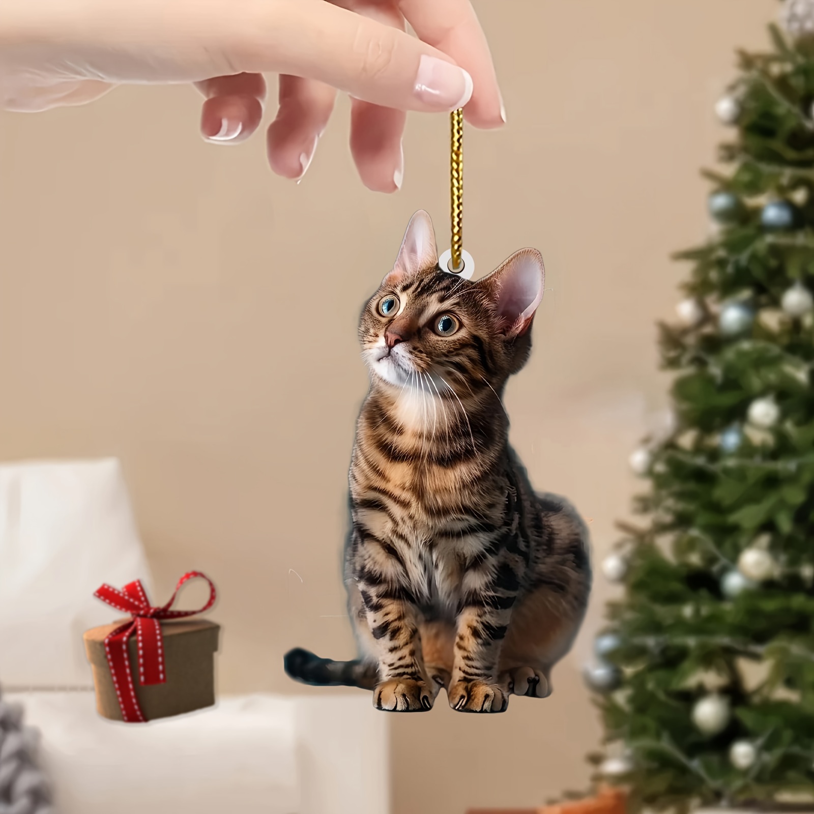 3pcs 2D Flat Cat Acrylic Penda - огляд і ціна Car Accessories Oman