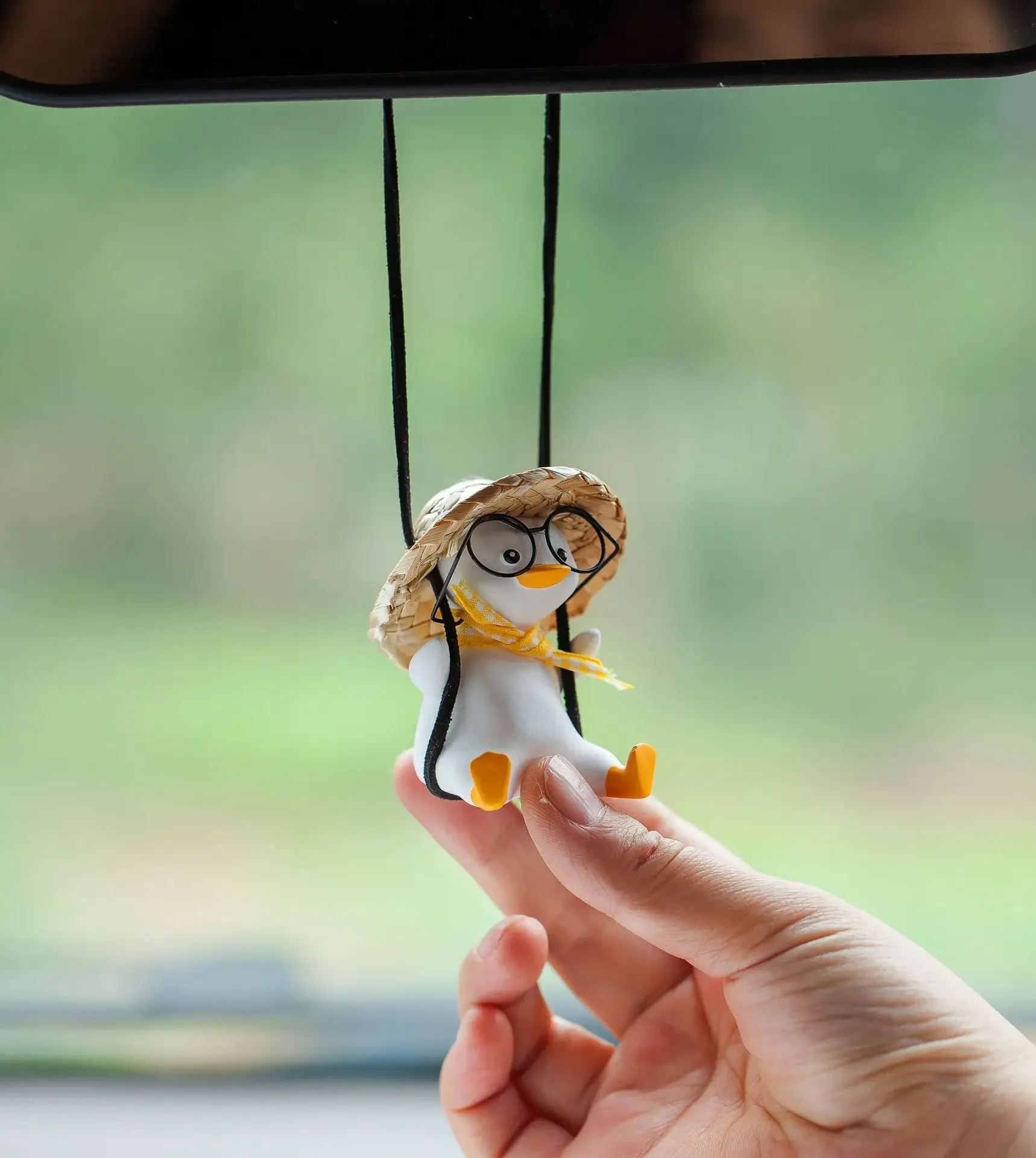 Car Pendant Cute Swing Duck Ca - огляд і ціна Car Accessories Mirror Hanging