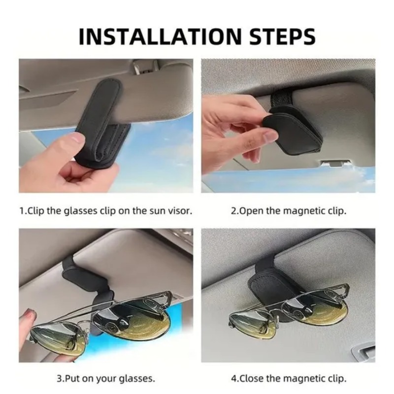 Car Sun Visor Glasses Case Hol - огляд і ціна Car Accessories Essentials