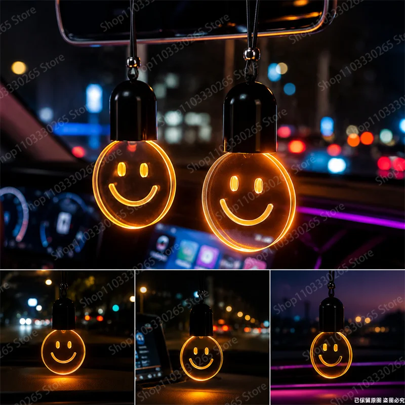 1Pcs Perfect Gift Cute Smiley  - огляд і ціна Car Accessories Mirror Hanging