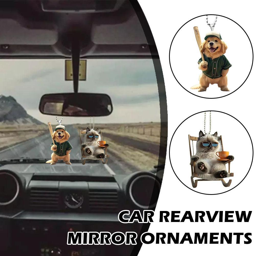 2D Acrylic Car Pendant Univers - огляд і ціна Car Accessories Mirror Hanging