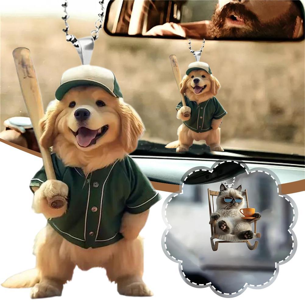 2D Acrylic Car Pendant Univers - огляд і ціна Car Accessories Mirror Hanging