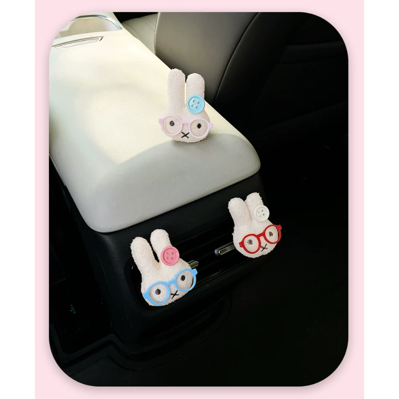 Cute Rabbit with Glasses Car A - огляд і ціна Car Accessories Perfume