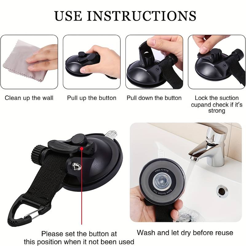 4Pcs Motorhomes Car Suction Cu - огляд і ціна Car Accessories For Camping