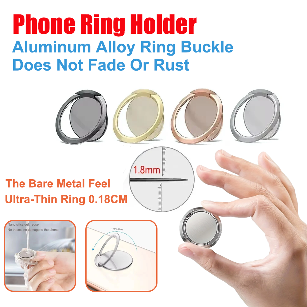 Ultra Thin Metal Ring Holder S - огляд і ціна Car Accessories Phone Holder