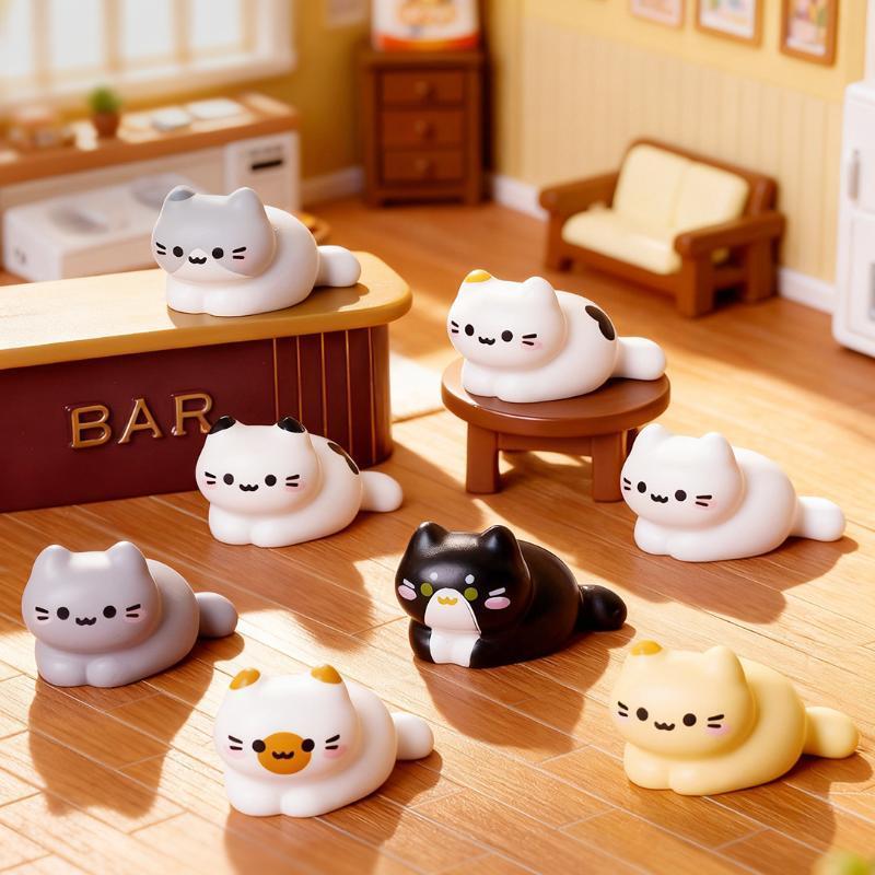 8PCS Cute Cat Miniature Figuri - огляд і ціна Car Accessories Oman