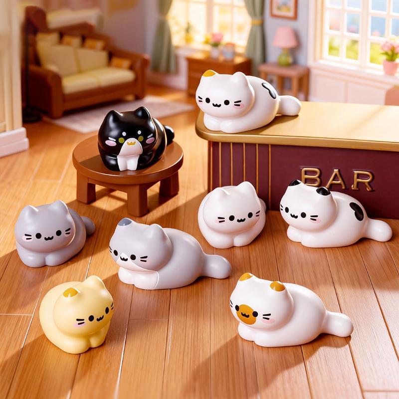 8PCS Cute Cat Miniature Figuri - огляд і ціна Car Accessories Oman