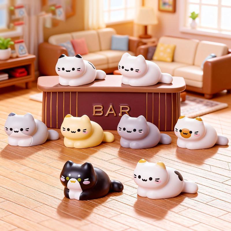 8PCS Cute Cat Miniature Figuri - огляд і ціна Car Accessories Oman